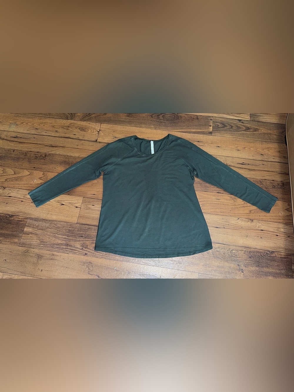 Pristine Lululemon Love Long Sleeve Top Army Green Size 12